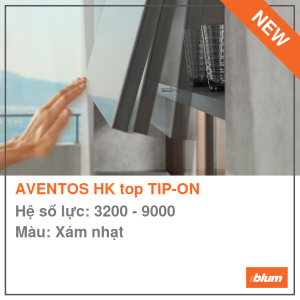 Bộ tay nâng AVENTOS HK top nhấn mở TIP-ON (22K2900T)